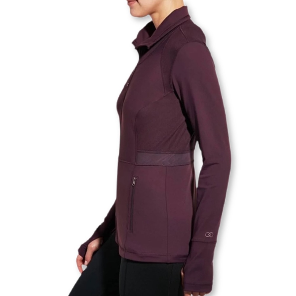 Calia Full Zip Purple Core Fitness Large Jacket